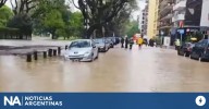Inundación en Belgrano por la rotura en una importante cañería