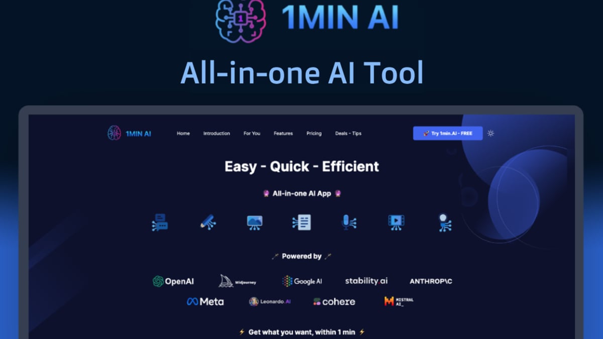 1min.AI for just $79.99