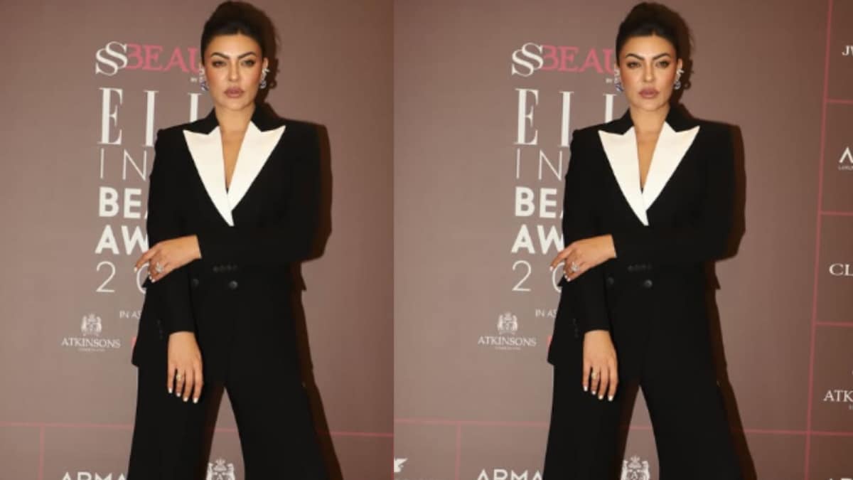 Sushmita Sen’s Witty Banter In Sharp Black Tuxedo: ‘Guys, You Can’t Make Me Smile’