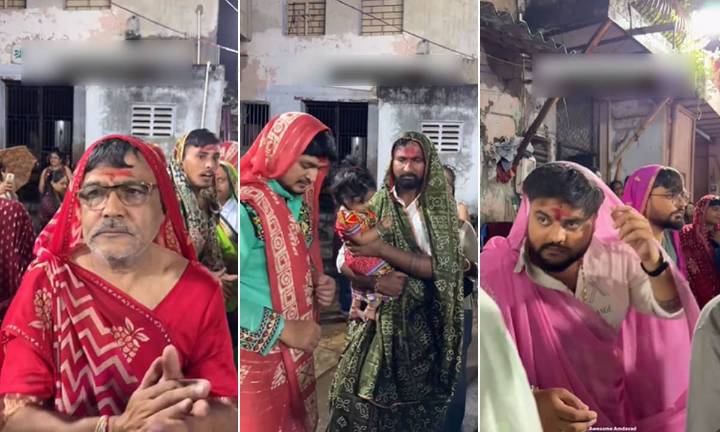 Watch: Men Dance in Sarees to Honor Sadhuben: A 200-Year
