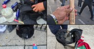 Violencia en marcha pro-Palestina en CDMX: encapuchados usan martillos, bombas molotov y piedras contra la policía