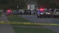 2 men injured in Buffalo shooting; vehicle crashes into a home