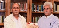 GM Shaheen, President J&K Janta Dal United Calls on LG Sinha 