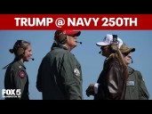FULL VIDEO: Trump, Melania speak at Navy 250th celebration