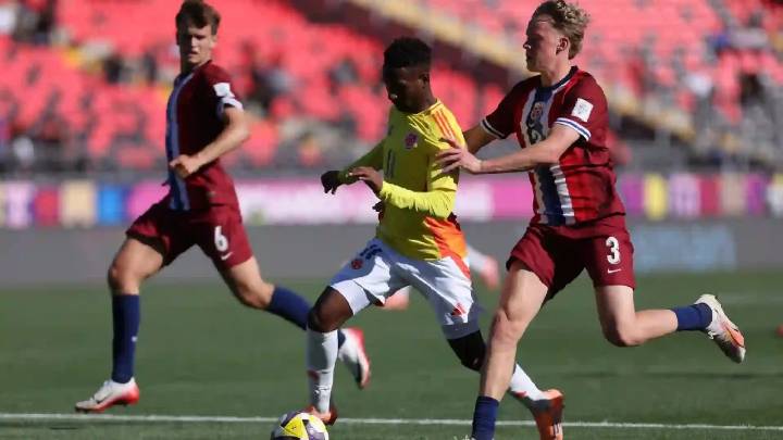 Así fue el partido entre Colombia y Noruega en el Mundial Sub