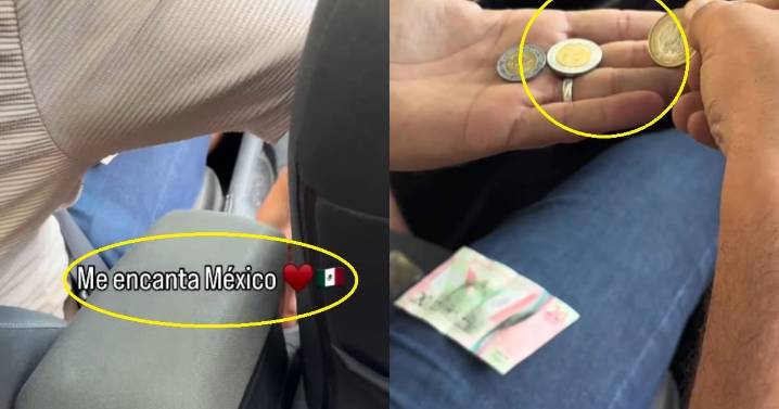 Joven mexicana en Paris toma Uber y el chofer la sorprende al mostrarle que colecciona dinero de México