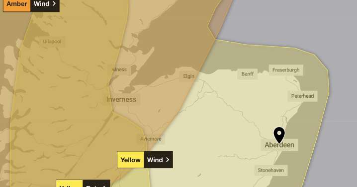 Storm Amy latest as Aberdeen rail line to shut amid 'danger to life' amber weather warning