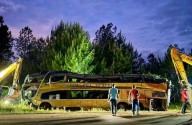 Cómo sigue la salud de los pasajeros del micro que chocó y cayó a un arroyo