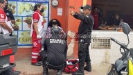 Motociclista choca contra mujer en Tizimín; Cruz Roja evaluó a los lesionados