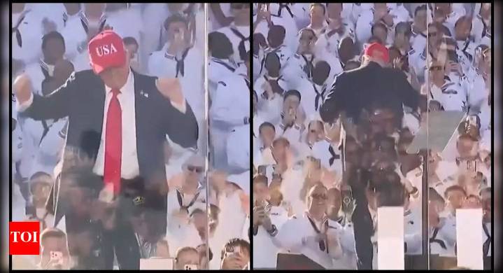 Watch: Trump's 'YMCA' dance moves at US Navy's 250th anniversary event steal the show; crowd goes wild