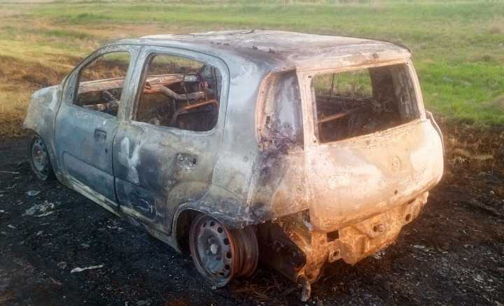 Se incendió un auto en la ruta nacional 35