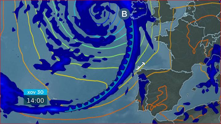 Xa hai avisos activos por chuvia e vento