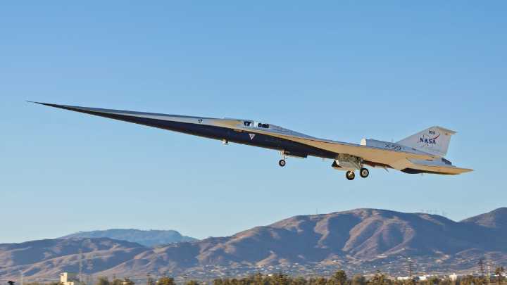 NASA's X-59 Quiet Supersonic Jet Just Aced Its First Flight