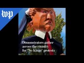 People gather for "No Kings" protests across the country