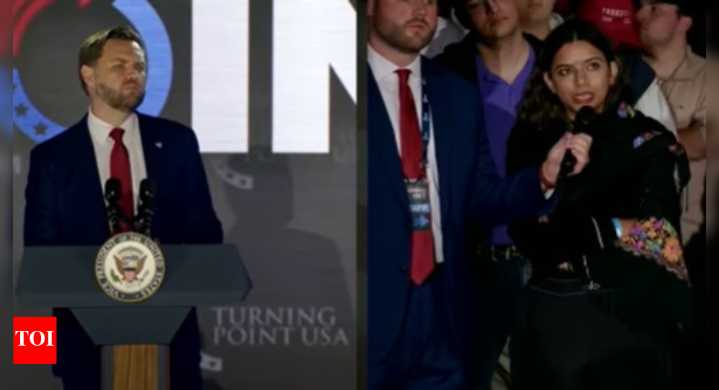 'Why did you sell us a dream?': Indian-origin student praised for tough question to JD Vance, MAGA calls her 'delusional Hindu H