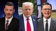 Jimmy Kimmel, Stephen Colbert call Trump 'son of a b---