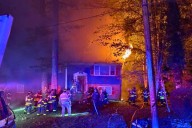 Ten Hillsdale firefighters injured in house fire