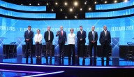 Los ocho candidatos presidenciales participaron en debate televisado