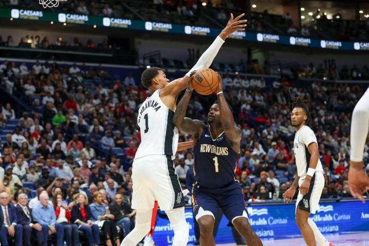Wembanyama has 29 points, 11 rebounds and 9 blocks to lead Spurs past Pelicans, 120
