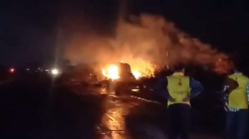 Rajasthan: One Killed As Chemical Tanker Collides With LPG Truck On Jaipur