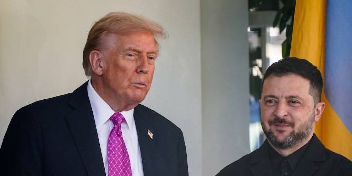 Zelensky respaldó la propuesta de Trump de congelar la guerra en las líneas del frente actuales, pero duda que Putin acepte