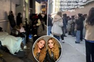 People sleeping in tents night before The Row sample sale