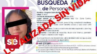 Localizan sin vida a Ángela Gabriela, adolescente desaparecida en Aguascalientes