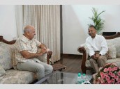 AAP Rajya Sabha nominee Rajinder Gupta calls on Manish Sisodia Photo Source: Babushahi Bureau [ FULL VIEW ]