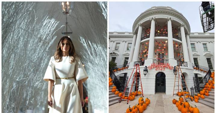 Melania Trump Decorates What’s Left of White House for Halloween