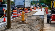 Construction on Asheville's Nasty Branch Greenway to…