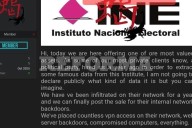 Denuncian hackeo a sistema de INE