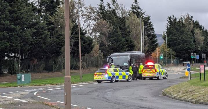 Edinburgh road near school taped off and buses diverted due to ongoing incident