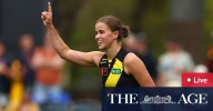 AFLW weekly, round 8: Melbourne star Tayla Harris dominates against Essendon; Hawthorn Hawks star sidelined in bitter blow; follow scores, results, odds, squads; broadcast times