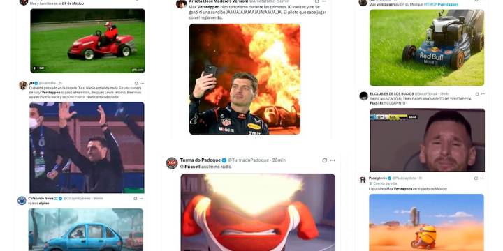 Los memes del GP de México: la largada de locos que complicó a Colapinto, la sorpresa por Bearman y la furia de Russell