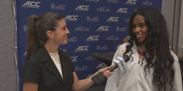 Clemson's Mia Moore talks 1-on-1 with Palmetto Sports Reporter Caroline Soro