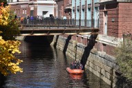 Man jumped into the Kenduskeag Stream after running from police