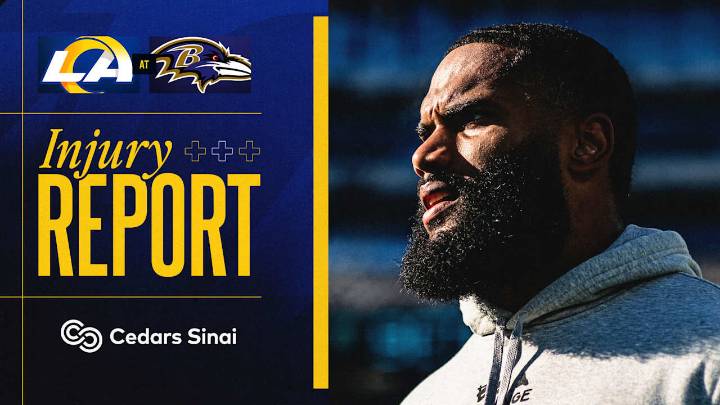 Injury Report, Week 6 at Ravens: Rob Havenstein and Omar Speights doubtful; Colby Parkinson and Tutu Atwell questionable