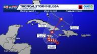 Tropical Storm Melissa forecast to become Cat 4 hurricane