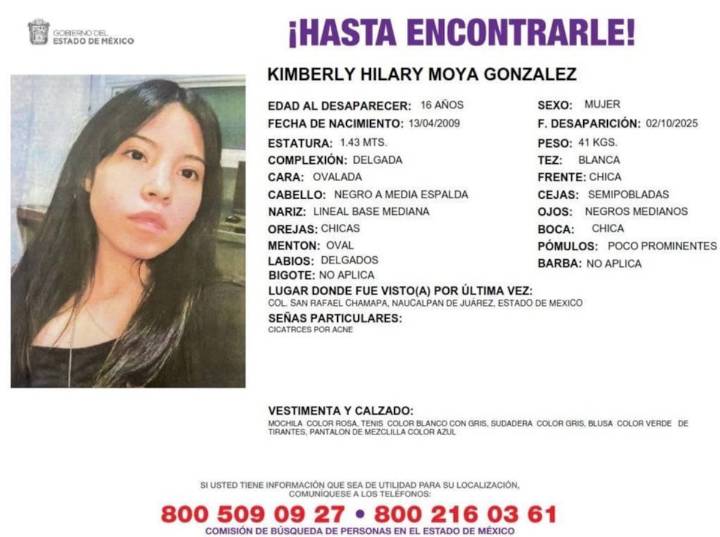 Buscan a Kimberly: video muestra la última vez que se vio a estudiante del CCH Naucalpan