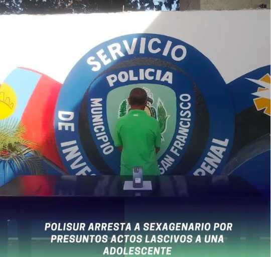 Detenido sexagenario en Zulia por abuso a menor de edad