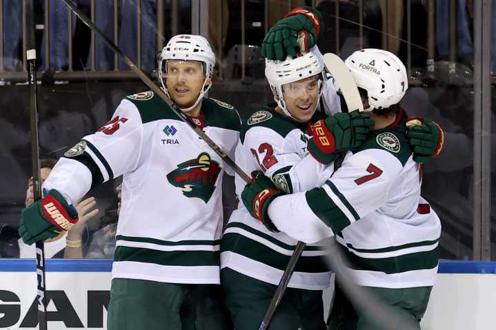 All smiles, and reflection, for Danila Yurov after first NHL goal