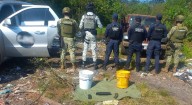ASEGURAN ARMAMENTO Y POSIBLE DROGA EN ZIRACUARETIRO
