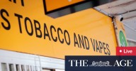 WA news LIVE: ‘Toothless’ penalties leading to rampant illegal tobacco sales in WA: health body