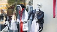 No bones about it: Skeletons are ready for selfies in Marshall