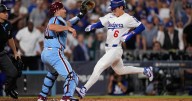 Dodgers advance to NLCS after Kerkering's costly error in 11th inning beats Phillies
