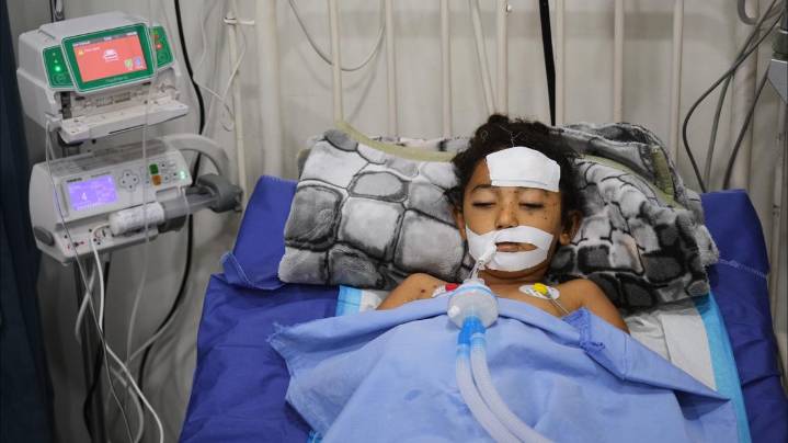 A bomb in Gaza's rubble wounds twins who thought it was a toy