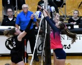 Photos of South Lyon vs. SL East in a Lakes Valley Conference volleyball match