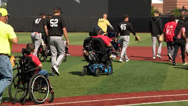 Miracle League of Louisville takes the field against UofL baseball in fundraiser game