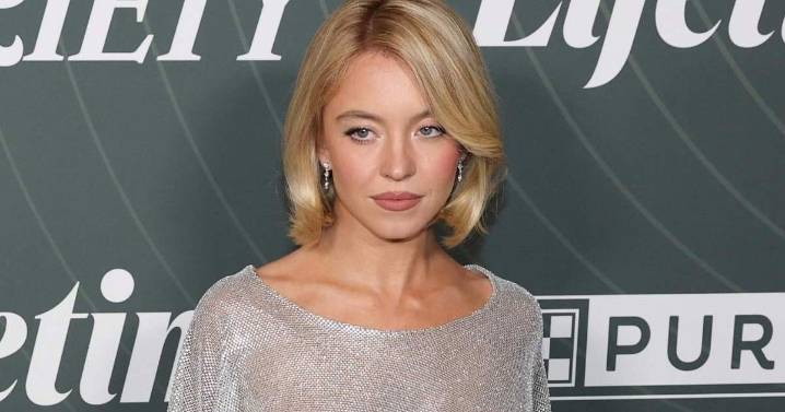 Photos: Sydney Sweeney Looks 'Stunning' in Sheer Silver Dress