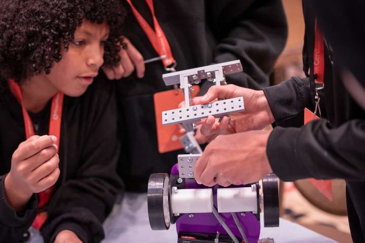 Wheels turn for high school engineers at MassMakes Innovation Challenge
